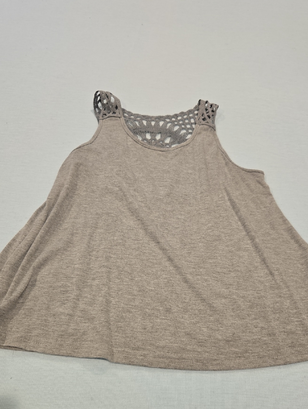 SHEIN Crochet-Back A-Line Tank Top
